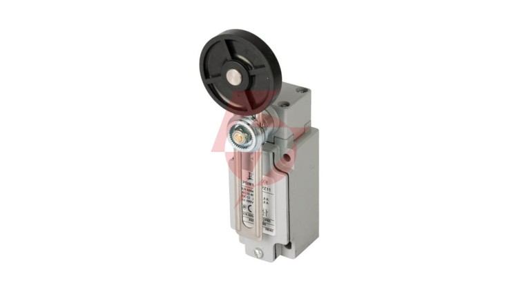 Wyłącznik krańcowy metal 2Z wolnoprzełączający regulowana dźwignia z rolką z gumy Ø50 PBM1E54PW20 A37-3555