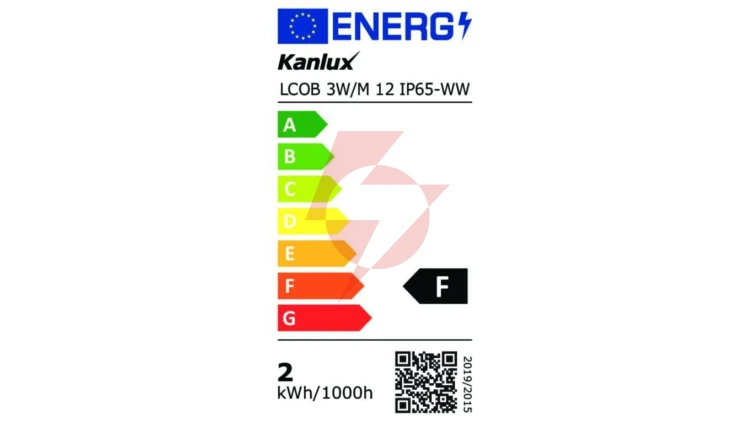 Taśma LED 12V LCOB 3W/M 12 IP65-WW 276lm/m 3000K rolka 5mb IP65 3 lata Gwarancji 39162