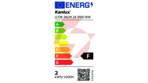 Taśma LED 24V LCOB 3W/M 24 IP00-WW 288lm/m 3000K rolka 5mb 3 lata Gwarancji 39164