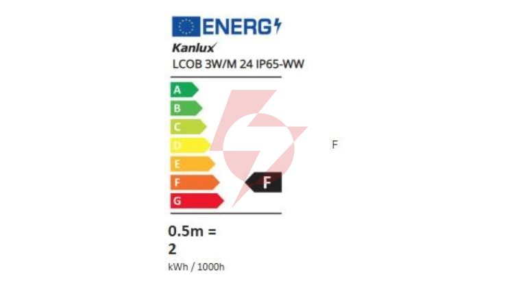 Taśma LED 24V LCOB 3W/M 24 IP65-WW 276lm/m 3000K rolka 5mb IP65 3 lata Gwarancji 39166