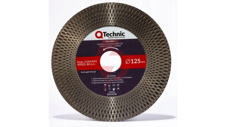 Tarcza diamentowa 125x22,23x1,7 25mm TQT-0001