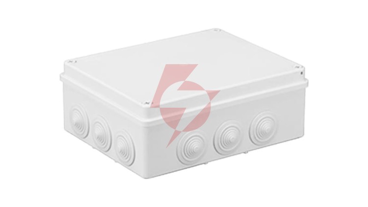 Puszka hermetyczna S-BOX 240x190x90, 12 dławików, biała, IP65 /S-BOX 506B/