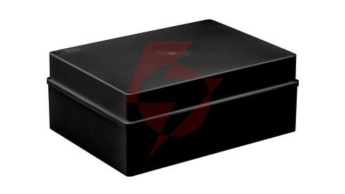Puszka hermetyczna S-BOX 300x220x120, bez dławików, czarna, bezhalogenowa, odporna na UV, IP65 /S-BOX 616C/
