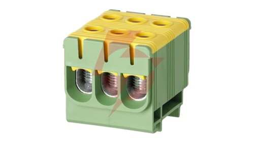 Złączka szynowa zgx 3x50 mm2 żółto - zielona (al/cu) Gep-00056