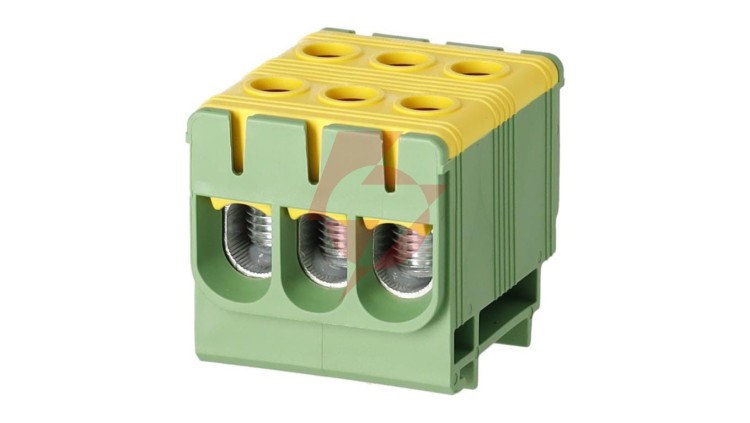Złączka szynowa zgx 3x50 mm2 żółto - zielona (al/cu) Gep-00056