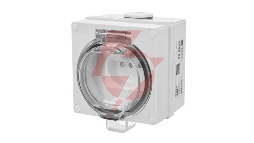 OYSTER IP66 gniazdo wtyczkowe w obudowie hermetycznej 16A/250V SZARY 6185-00