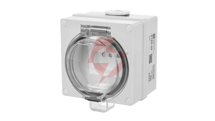 OYSTER IP66 gniazdo wtyczkowe w obudowie hermetycznej 16A/250V SZARY 6185-00