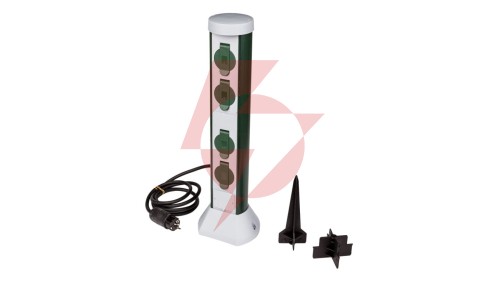 Słupek ogrodowy 4x2P+Z 16A IP44 /przewód OWY 3x1 2mb/ 077768400021
