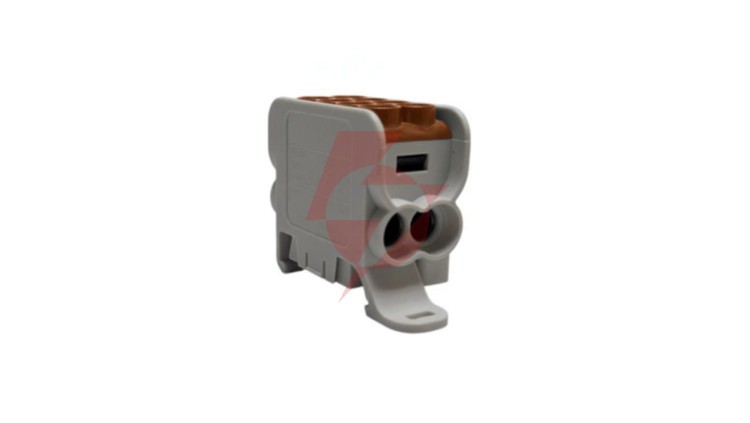 Blok dystrybucyjny - rozdzielczy HLAK25 1P brązowy 2xAl/Cu 25mm²+16mm² 1000VAC/1500VDC MAG1251C00