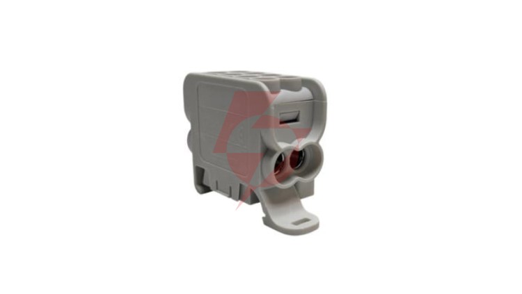 Blok dystrybucyjny - rozdzielczy HLAK25 1P szary 2xAl/Cu 25mm²+16mm² 1000VAC/1500VDC MAG1251A00