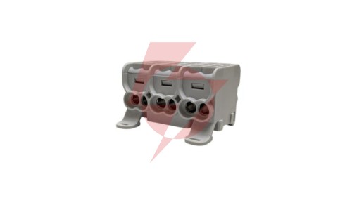 Blok dystrybucyjny - rozdzielczy HLAK25 3P szary 2xAl/Cu 25mm²+16mm² 1000VAC/1500VDC MAG3253A00