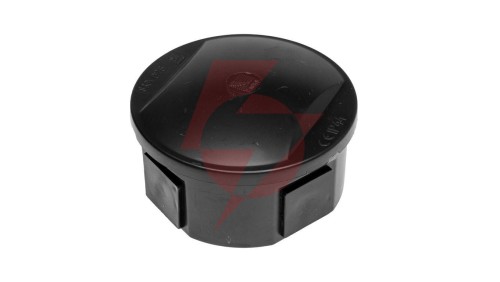 Puszka hermetyczna S-BOX 80x40, 4 dławiki, kwadratowa, odporna na UV, czarna, IP44 /S-BOX 026C/