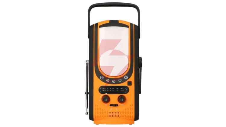 EXTRALINK RADIO AWARYJNE SOLARNE Z KORBKĄ DYNAMO POWERBANK 6000MAH Z LATARKĄ SOS EX.31254