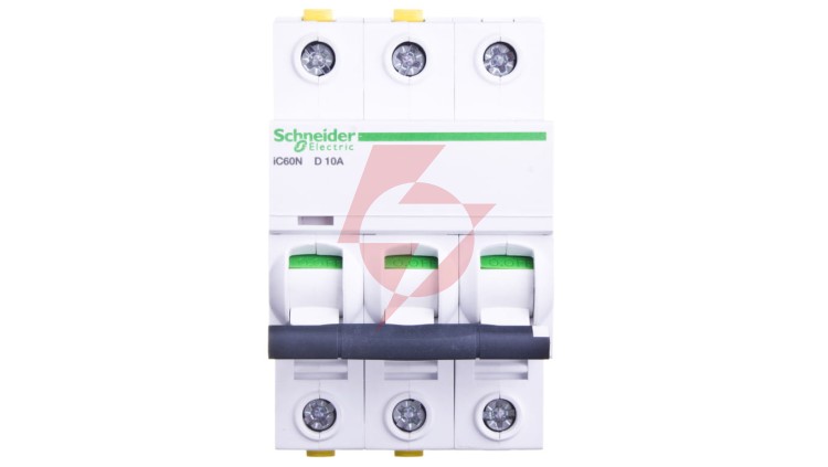 Wyłącznik nadprądowy 3P D 10A 6kA AC iC60N-D10-3 Acti9 A9F05310