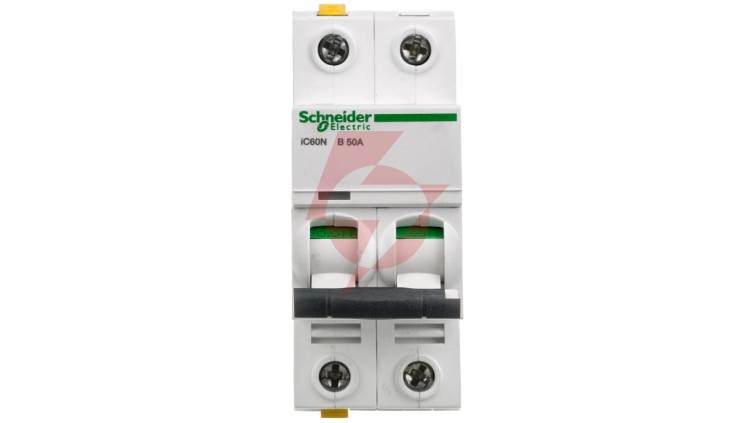 Wyłącznik nadprądowy 2P B 50A 6kA AC iC60N-B50-2 Acti9 A9F03250
