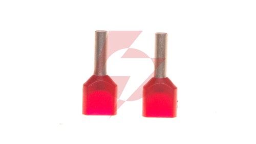 Końcówka tulejkowa izolowana HI 2x1/8 DIN E08KH-02020101101 /500szt./