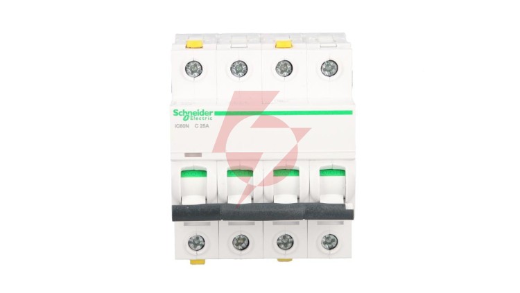 Wyłącznik nadprądowy 4P C 25A 6kA AC iC60N-C25-4 Acti9 A9F04425