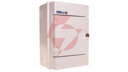 Rozdzielnica hermetyczna modułowa (500V AC ,1000V DC) 1x4 natynkowa IP65 RH-4ZB (z zamkiem) 36.06