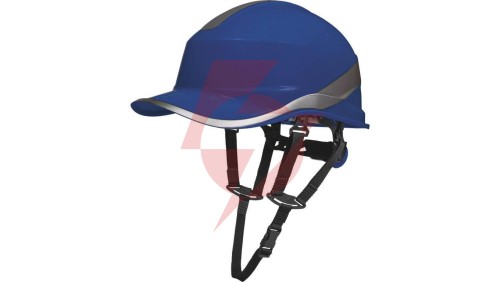 Hełm budowlany z ABS o kształcie czapeczki baseball 2 możliwości regulacji kol.niebieski fluo roz.REGULOWANY TETE DIAM5UPBLFL