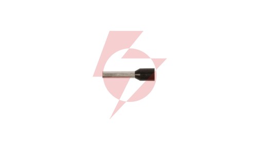 Końcówka tulejkowa izolowana TI 1,5mm2/10mm czarna cynowana TI1,5L10 /100szt./