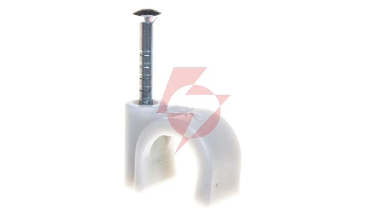 Uchwyt do kabli ISO 9mm z gwoździem 2x25mm 2009 25 LGR 2227711 /100szt./
