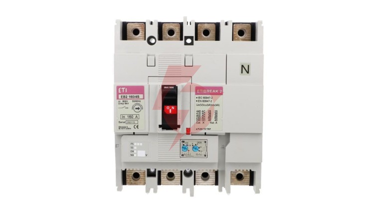 Wyłącznik kompaktowy 4P 160A 36kA /wyzwalacz termo-magnetyczny/ EB2 160/3S 004671062