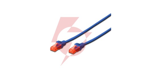 Kabel krosowy (Patch Cord) U/UTP kat.6 niebeski 0,5m DK-1612-005/B
