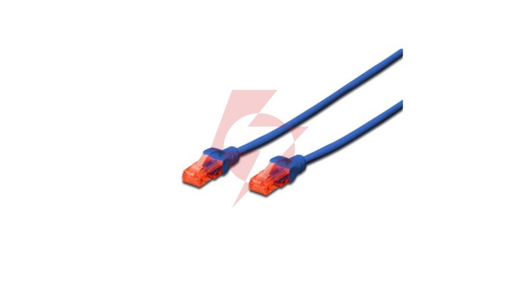 Kabel krosowy (Patch Cord) U/UTP kat.6 niebeski 0,5m DK-1612-005/B