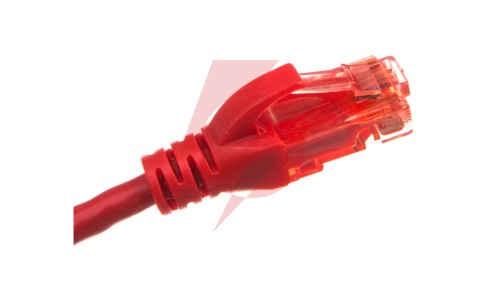 Kabel krosowy (Patch Cord) U/UTP kat.6 czerwony 0,5m DK-1612-005/R