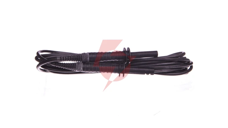 Przewód pomiarowy 5m czarny ekranowany 5kV /wtyki bananowe/ WAPRZ005BLBBE5K
