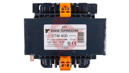 Transformator 1-fazowy bezpieczeństwa STM 400 230/ 24V 16,6A, Ta 40, 16224-9918