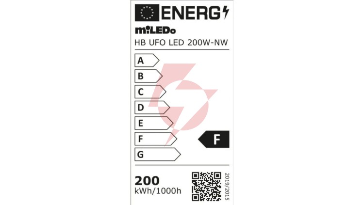 Oprawa przemysłowa HB UFO LED 200W-NW 20000lm barwa neutralna 4000K 110 IP65 czarny 31407