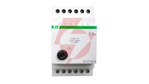 Ściemniacz przycisk szary 0-1000VA 230V SCO-814