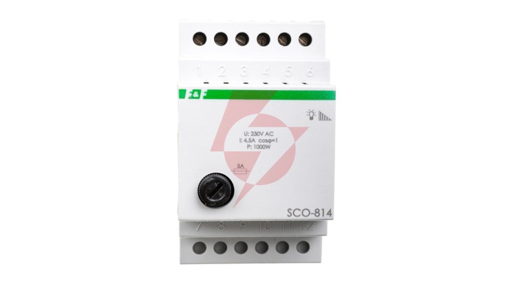 Ściemniacz przycisk szary 0-1000VA 230V SCO-814