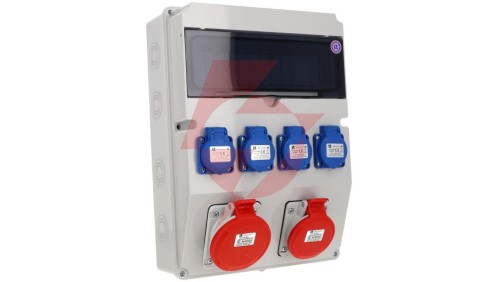 Rozdzielnica 5x32A 5x16A 4x3x16A INA=32A IP54 SB-129206-S0060-54