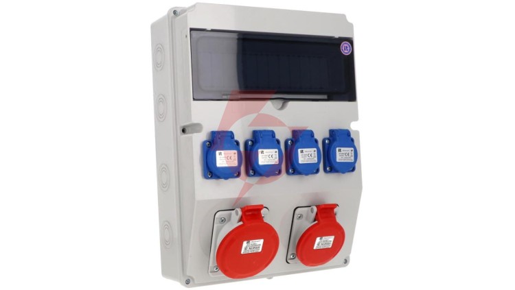 Rozdzielnica 5x32A 5x16A 4x3x16A INA=32A IP54 SB-129206-S0060-54