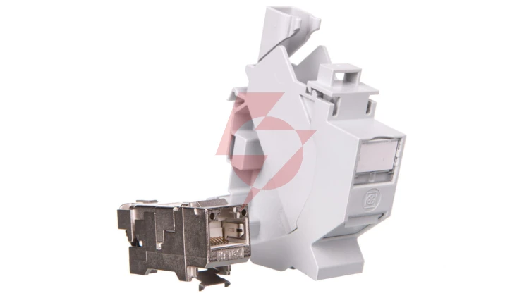 Adapter z gniazdem RJ45 kat.6A na szynę DIN TH35 EPIC DATA HS RJ45 F 10G B 21700614
