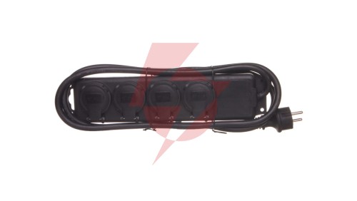 Przedłużacz warsztatowy 4x230V IP44 H07RN-F 3G1,5 2m 1159964