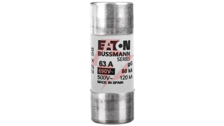 Wkładka bezpiecznikowa cylindryczna 22x58mm 63A gL/gG 690V C22G63