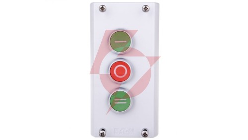 Kaseta sterownicza 3-otworowa z przyciskami zielony/czerwony/zielony IP65 M22-I3-M1 216532