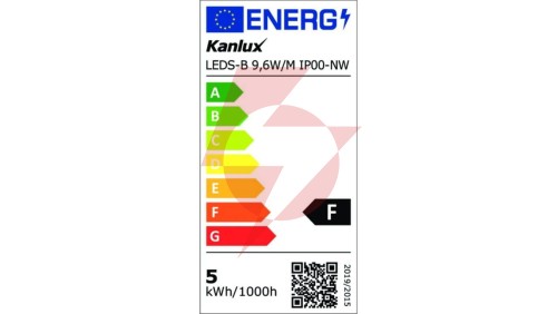 Taśma LED 12V LEDS-B 9,6W/M IP00-NW 1080m/m 4000K IP00 FPC rolka 5mb 24534