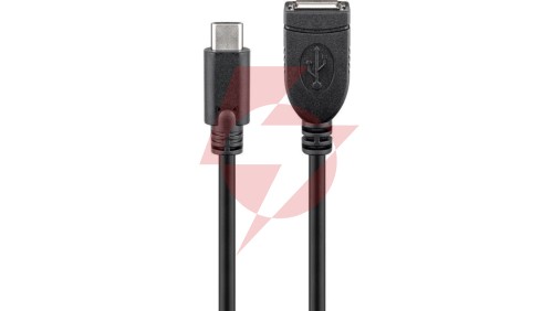 Przedłużacz USB 2.0 HighSpeed USB-A - USB-C 0,2m 55470