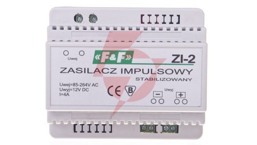 Zasilacz impulsowy 230VAC/12VDC 50W 4A ZI-2