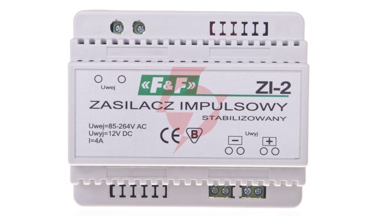 Zasilacz impulsowy 230VAC/12VDC 50W 4A ZI-2