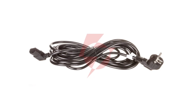 Kabel zasilający kątowy Schuko (type F, CEE 7/7) - C13 5m 93119