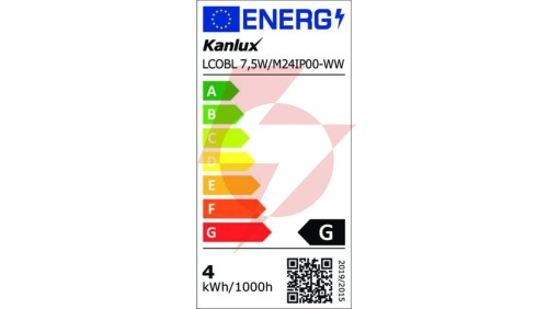 Taśma LED 24V LCOBL 7,5W/M24IP00-WW 640lm/m 3000K IP00 rolka 20mb 3 lata Gwarancji 38917