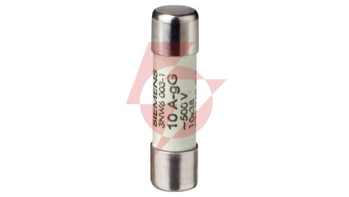 Wkładka bezpiecznikowa cylindryczna 10x38mm 8A gG NFC bez wskaźnika 500VAC 3NW6008-1