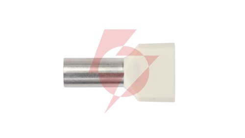 Końcówka tulejkowa izolowana HI 2X10/14 kość słoniowa E08KH-02020102601 /100szt./