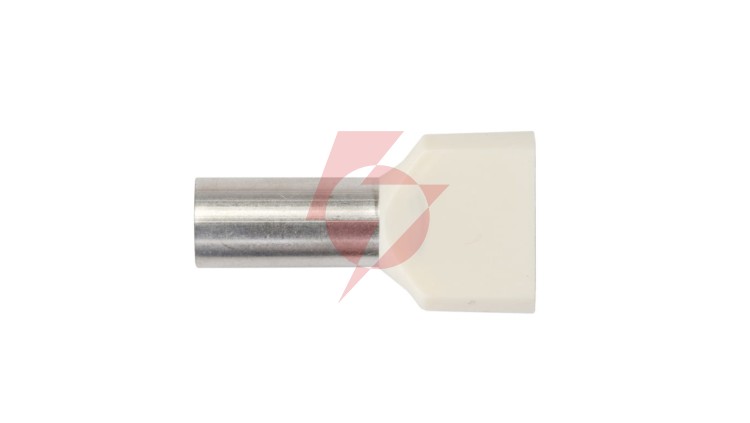 Końcówka tulejkowa izolowana HI 2X10/14 kość słoniowa E08KH-02020102601 /100szt./