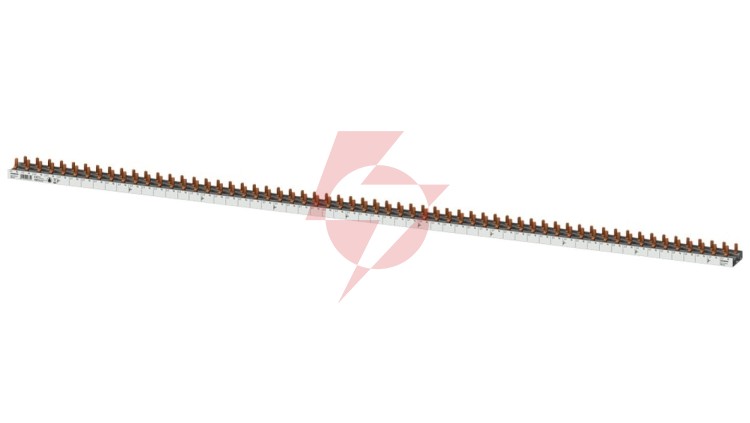 Szyna łączeniowa 1P+N 10mm2 sztyftowa 60 modułowa dla 60 Wyłączników 1P+N wąskich (5SV1 5SV6 5SL60) do cięcia (bez zaślepek w ko